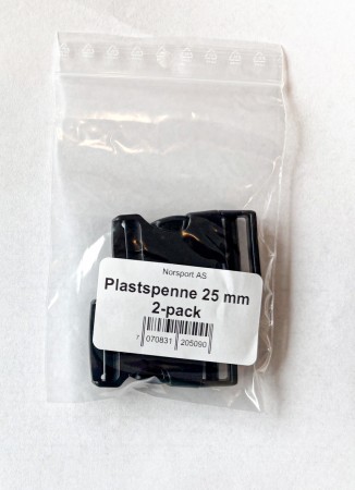 Plastspenne 25 mm 2-pack